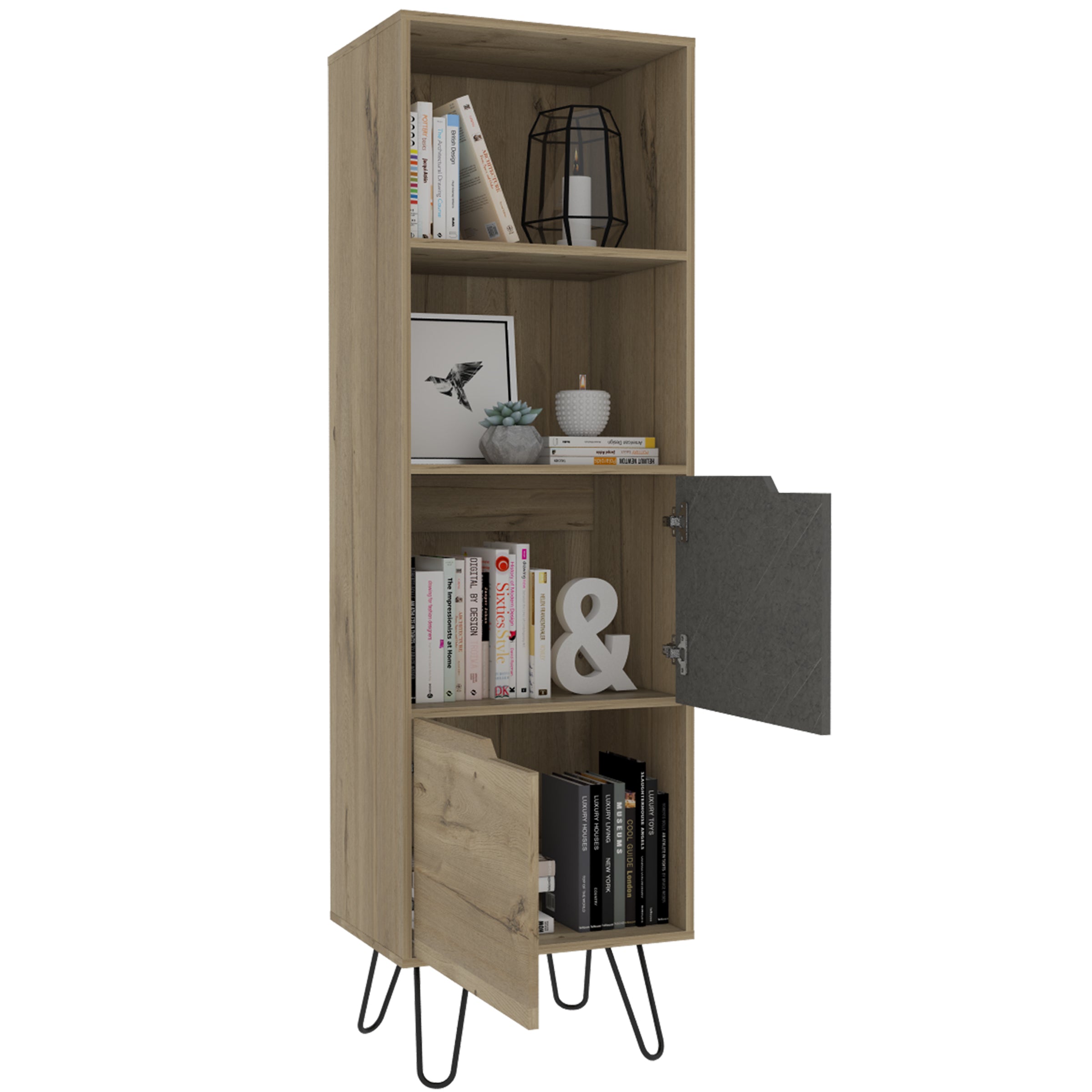 Tall Bookcase, With 2 Doors