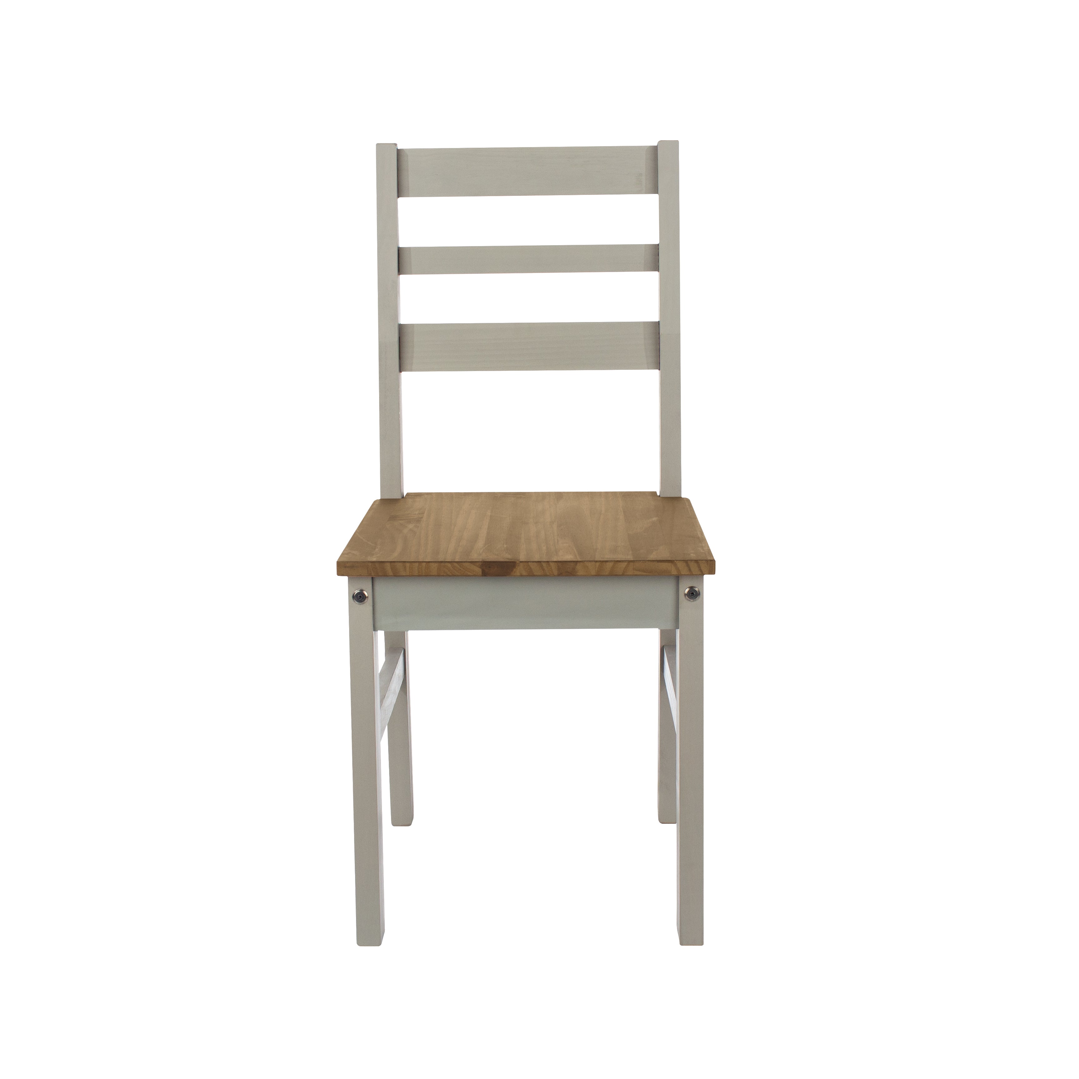 Linea Grey Ladder Back Chair (Pair)