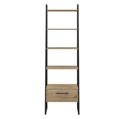 Ladder Shelf Unit With Black Metal Legs