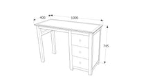 Single Pedestal Dressing Table