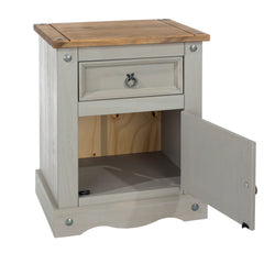 1 Door, 1 Drawer Bedside Cabinet