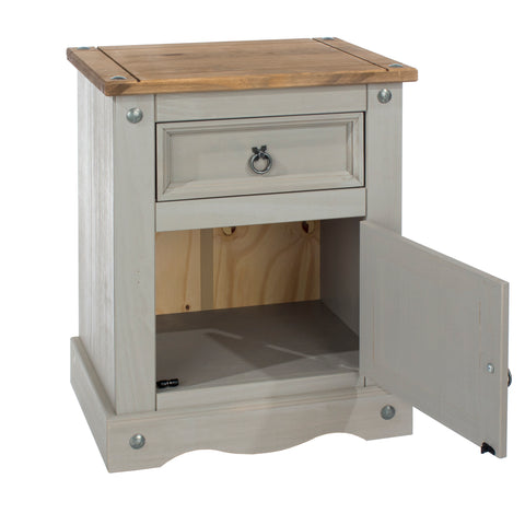 Image of 1 Door, 1 Drawer Bedside Cabinet