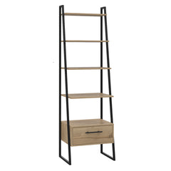 Ladder Shelf Unit With Black Metal Legs