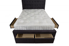 Fabric Four Drawer Bed (Two Front X Two Sides Draws)