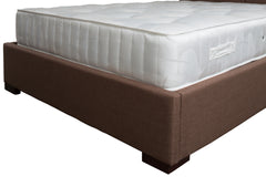 Brown Fabric Ottoman Bed
