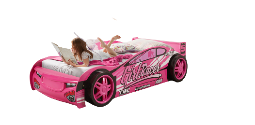 Pink Sports Car Racer Bed