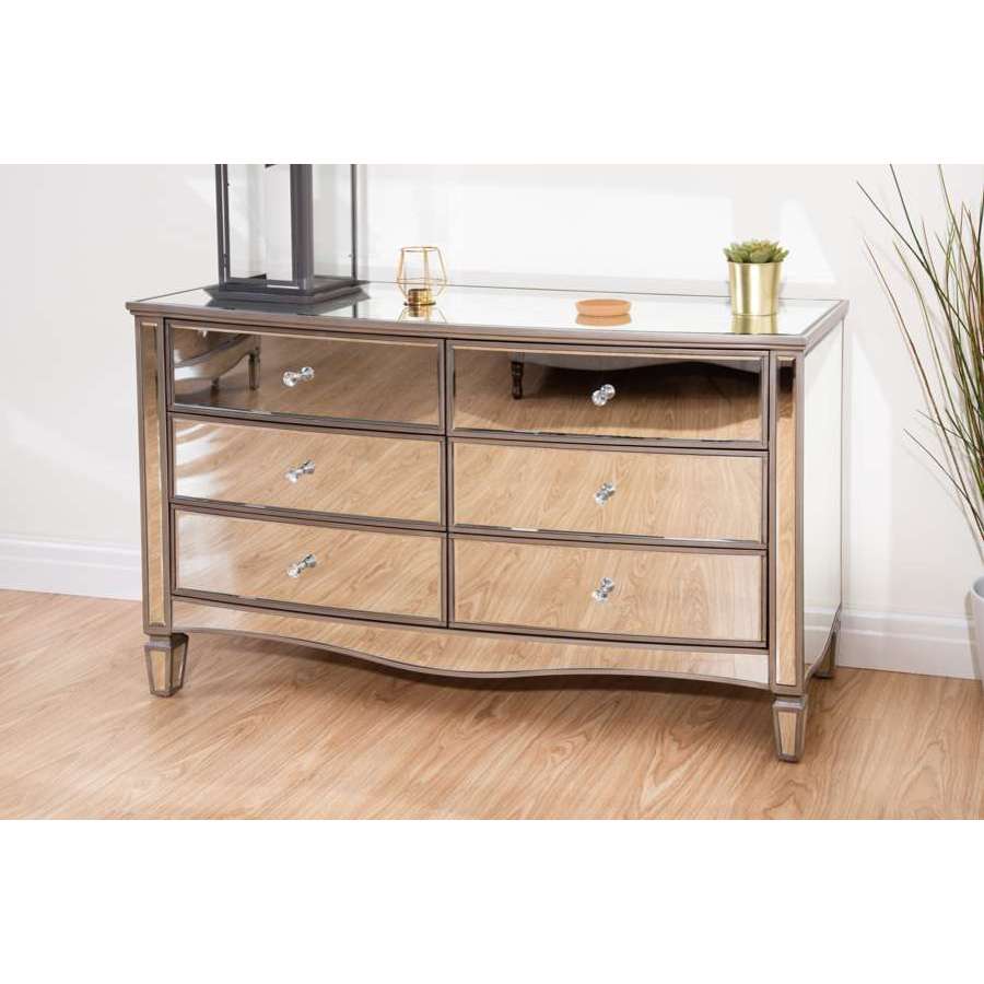 Elysee 6 Drawer Wide Chest