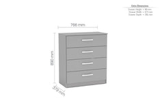 Lynx 4 Drawer Chest