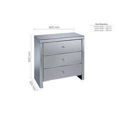 Seville 3 Drawer Chest