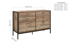 Urban 6 Drawer Wide Chest