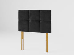 Caine Headboard 60 cm - Plush Velvet - Ebony