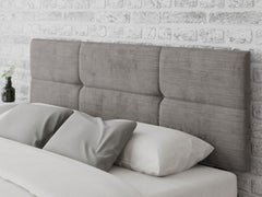 Caine Headboard 60 cm - Firenza Velour - Silver