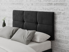 Caine Headboard 60 cm - Plush Velvet - Ebony