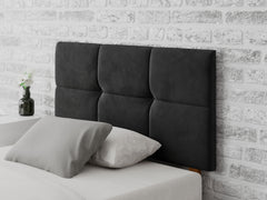 Caine Headboard 60 cm - Plush Velvet - Ebony