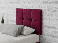 Caine Headboard 60 cm - Plush Velvet - Berry