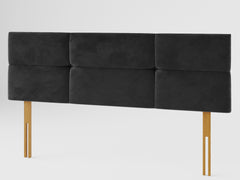 Caine Headboard 60 cm - Plush Velvet - Ebony