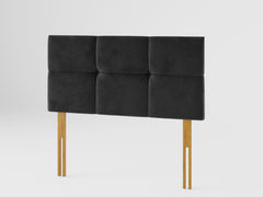 Caine Headboard 60 cm - Plush Velvet - Ebony