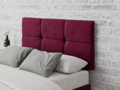 Caine Headboard 60 cm - Plush Velvet - Berry