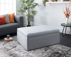 Footstool Sofa Bed - Foldaway Single Guest Bed with Mattress