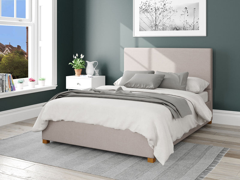 Garland Fabric Ottoman Bed - Eire Linen - Off White