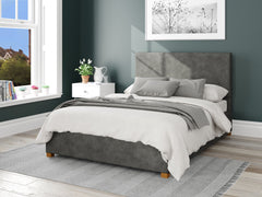 Garland Fabric Ottoman Bed - Kimiyo Linen - Granite