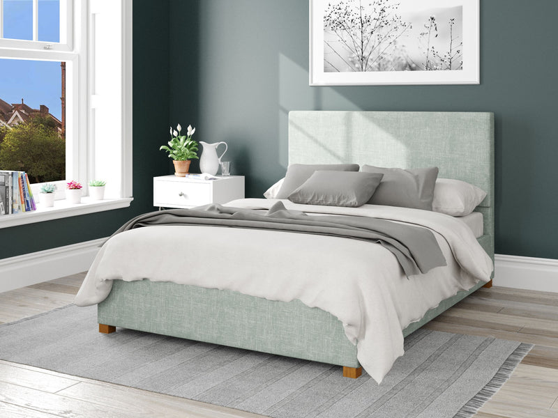 Garland Fabric Ottoman Bed - Pure Pastel Cotton - Eau De Nil