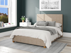 Garland Fabric Ottoman Bed - Malham Weave - Mink