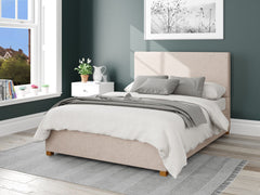 Garland Fabric Ottoman Bed - Saxon Twill - Natural