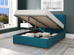 Garland Fabric Ottoman Bed - Plush Velvet - Teal