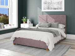 Garland Fabric Ottoman Bed - Plush Velvet - Blush