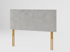 Garland Headboard 60 cm - Plush Velvet - Light Silver