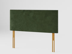 Garland Headboard 60 cm - Plush Velvet - Forest Green