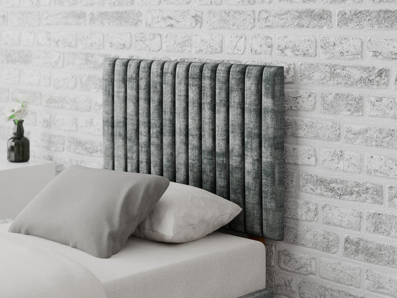 Grant Headboard 60 cm - Distressed Velvet - Platinum