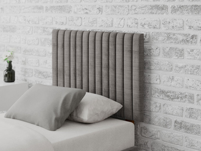 Grant Headboard 60 cm - Firenza Velour - Silver