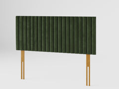 Grant Headboard 60 cm - Plush Velvet - Forest Green