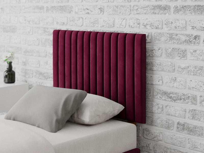 Grant Headboard 60 cm - Plush Velvet - Berry