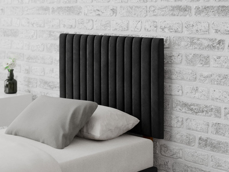 Grant Headboard 60 cm - Plush Velvet - Ebony