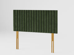 Grant Headboard 60 cm - Plush Velvet - Forest Green