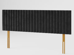 Grant Headboard 60 cm - Plush Velvet - Ebony