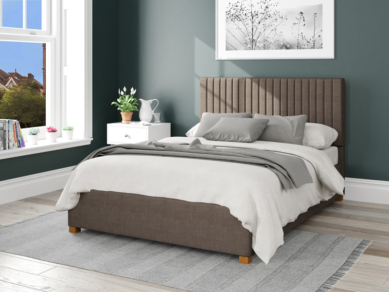 Grant Upholstered Ottoman Bed - Malham Weave - Slate