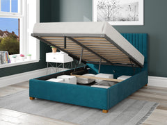 Grant Upholstered Ottoman Bed - Plush Velvet - Teal