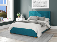 Grant Upholstered Ottoman Bed - Plush Velvet - Teal