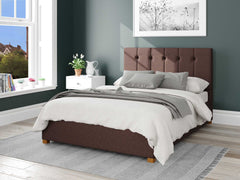 Hepburn Fabric Ottoman Bed - Yorkshire Knit - Chocolate