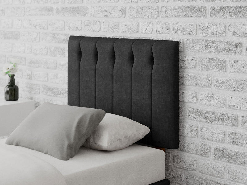 Hepburn Headboard 60 cm - Malham Weave - Ebony