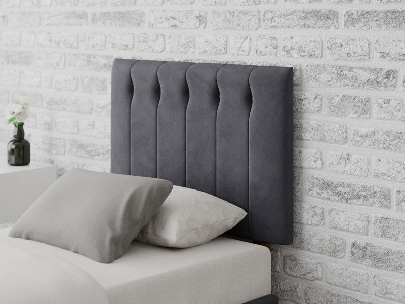 Hepburn Headboard 60 cm - Plush Velvet - Steel