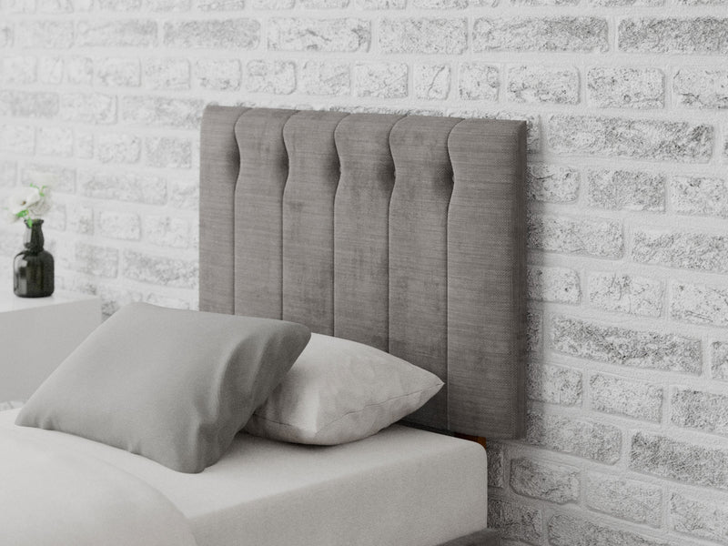 Hepburn Headboard 60 cm - Firenza Velour - Silver