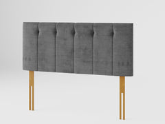 Hepburn Headboard 60 cm - Firenza Velour - Charcoal