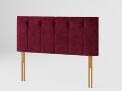 Hepburn Headboard 60 cm - Kimiyo Linen - Bordeaux