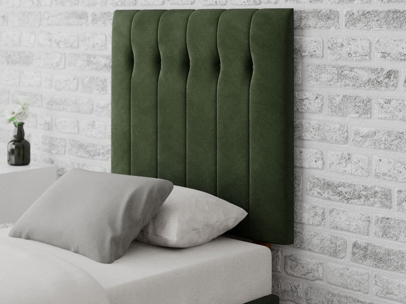 Hepburn Headboard 80 cm - Plush Velvet - Forest Green