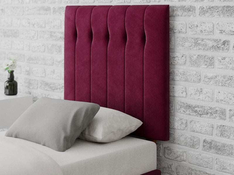 Hepburn Headboard 80 cm - Plush Velvet - Berry